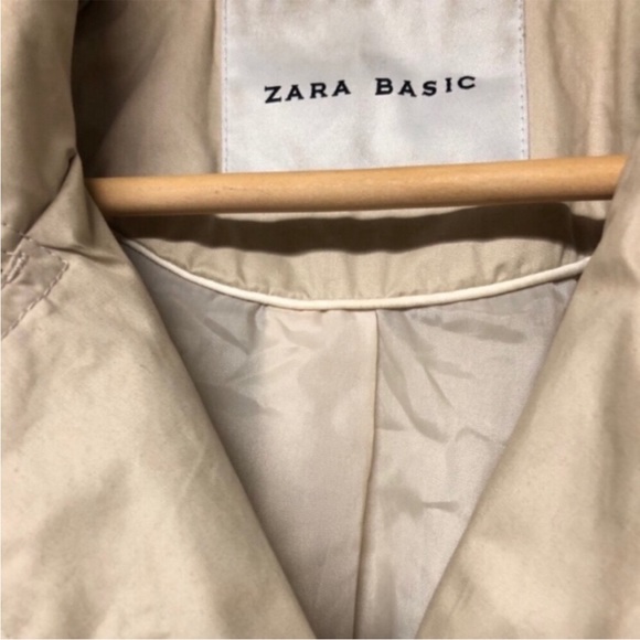 Zara Double Breasted Belted Trench Coat - Picture 8 of 9